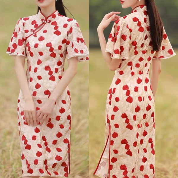 wide-sleeves-qipao-กี่เพ้าแขนกว้าง