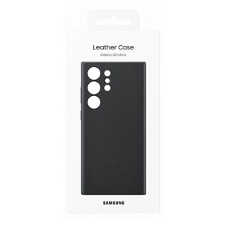 Samsung Official Galaxy S23 Ultra Leather Case ( Black ), EF-VS918LBEGWW