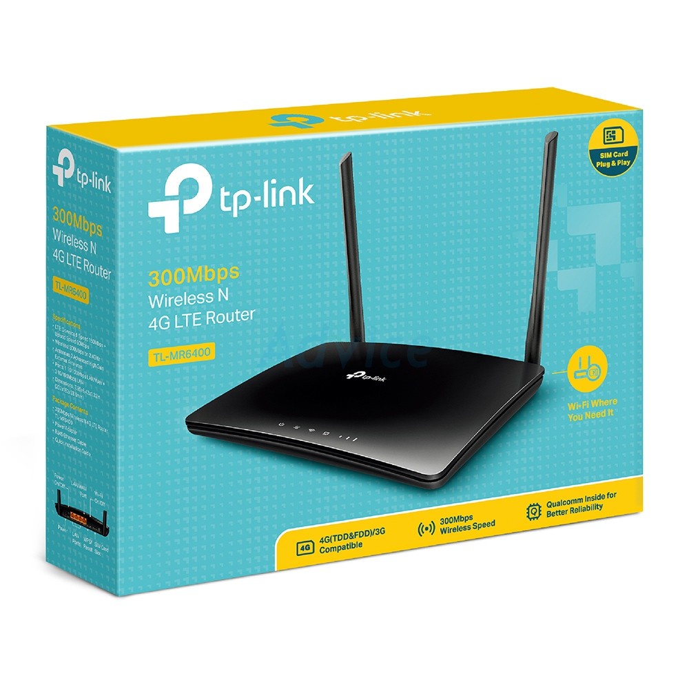 ภาพสินค้าTP-LINK 4G Router (TL-MR6400) Wireless N300 จากร้าน advice_officialshop บน Shopee ภาพที่ 4