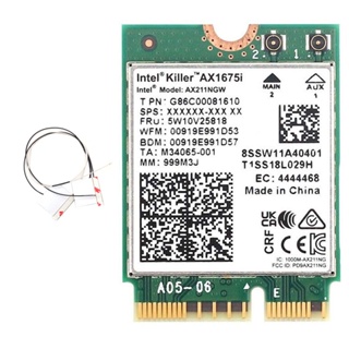 Killer AX1675i Wi-Fi 6E Tri-Band M.2 CNVio2 Network Card (w/ internal Antenna)