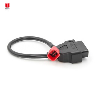 ☂✐❁อะแดปเตอร์ OBD 6 ถึง 16 Pin สําหรับรถจักรยานยนต์ Honda Yamaha Suzuki BENELLI