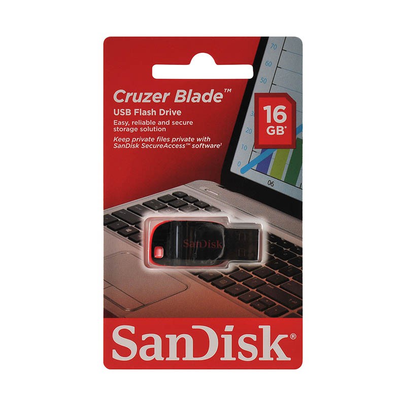 ภาพสินค้าSanDisk Flash Drive แฟลชไดร์ฟ 16GB (SDCZ50) CRUZER BLADE จากร้าน advice_officialshop บน Shopee ภาพที่ 3