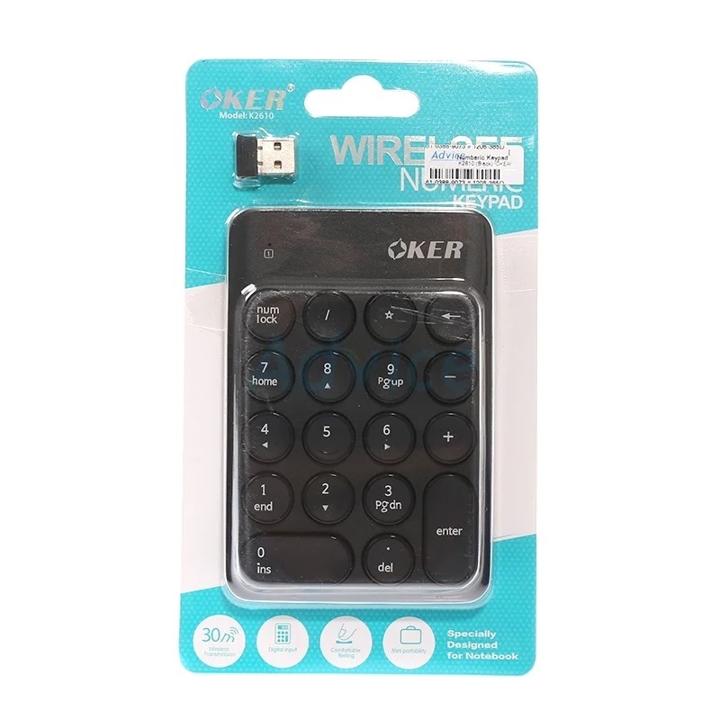 oker-numeric-keypad-wireless-k2610-black-a0113847