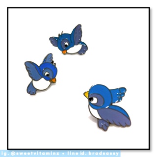 Blue Birds Brooch • Blue Bird Pins • เข็มกลัดดีสนีส์ • เข็มกลัด Disney • Disney Brooch / Pin