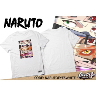 วัสดุผ้าฝ้ายบริสุทธิ์ เสื้อยืด ✕เสื้ออนิเมะ Naruto Eyes
