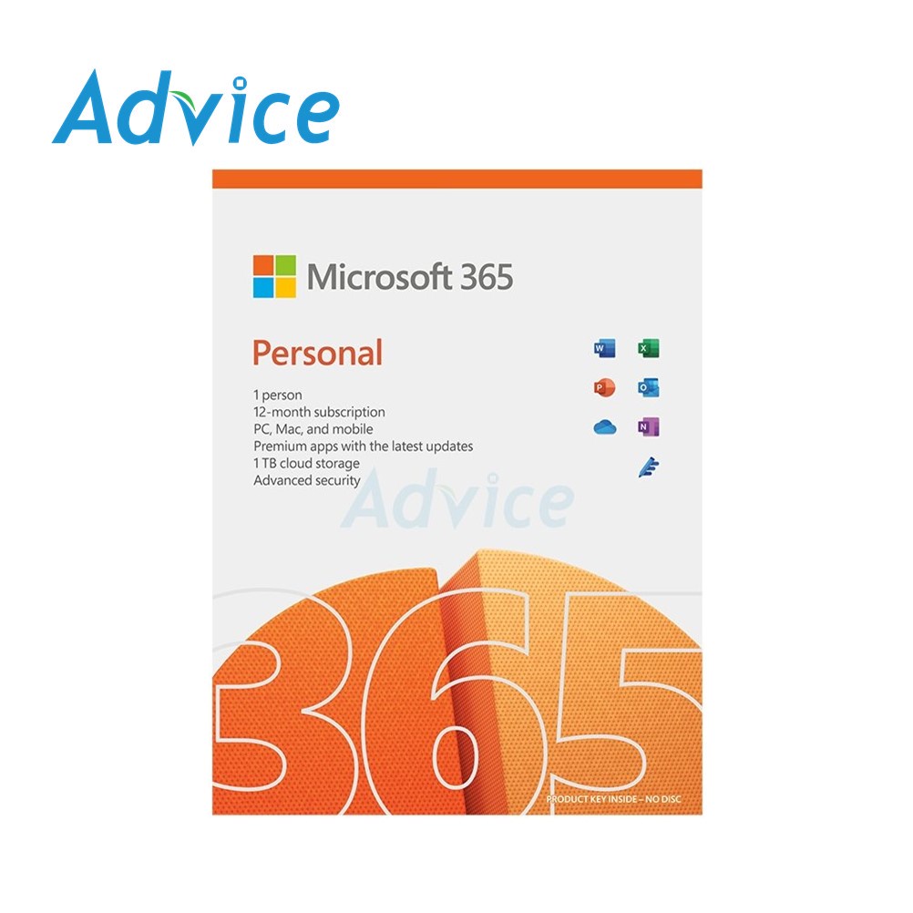 ภาพหน้าปกสินค้าMICROSOFT Office 365 Personal QQ2-01398 จากร้าน advice_officialshop บน Shopee