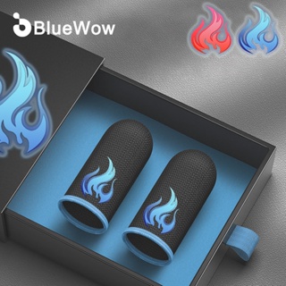 【MLBB】BlueWow Brand New Fire  Gaming Finger Sleeve for PUBG Breathable Fingertips Sweatproof Anti-slip Fingertip Cover Thumb Gloves For Mobile Game