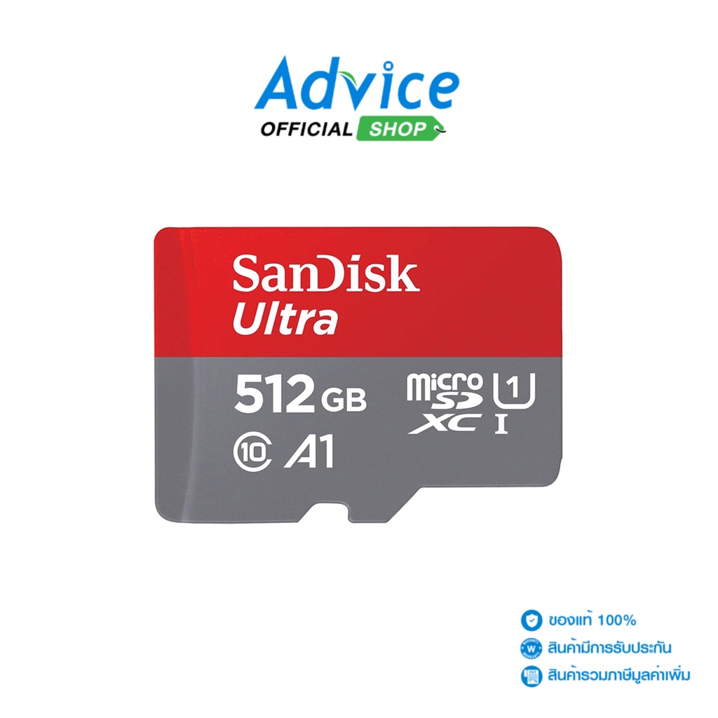 SANDISK 512GB Micro SD Card Ultra SDSQUAC512GGN6MN (150MB/s