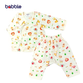 ภาพหน้าปกสินค้า[ติดตามร้านลด60.-] BABBLE ชุดเด็กอ่อนแรกเกิด เสื้อผูกหน้าแขนยาวขายาว แรกเกิด ถึง 3 เดือน (4 ลายให้เลือก) (BB018) ที่เกี่ยวข้อง