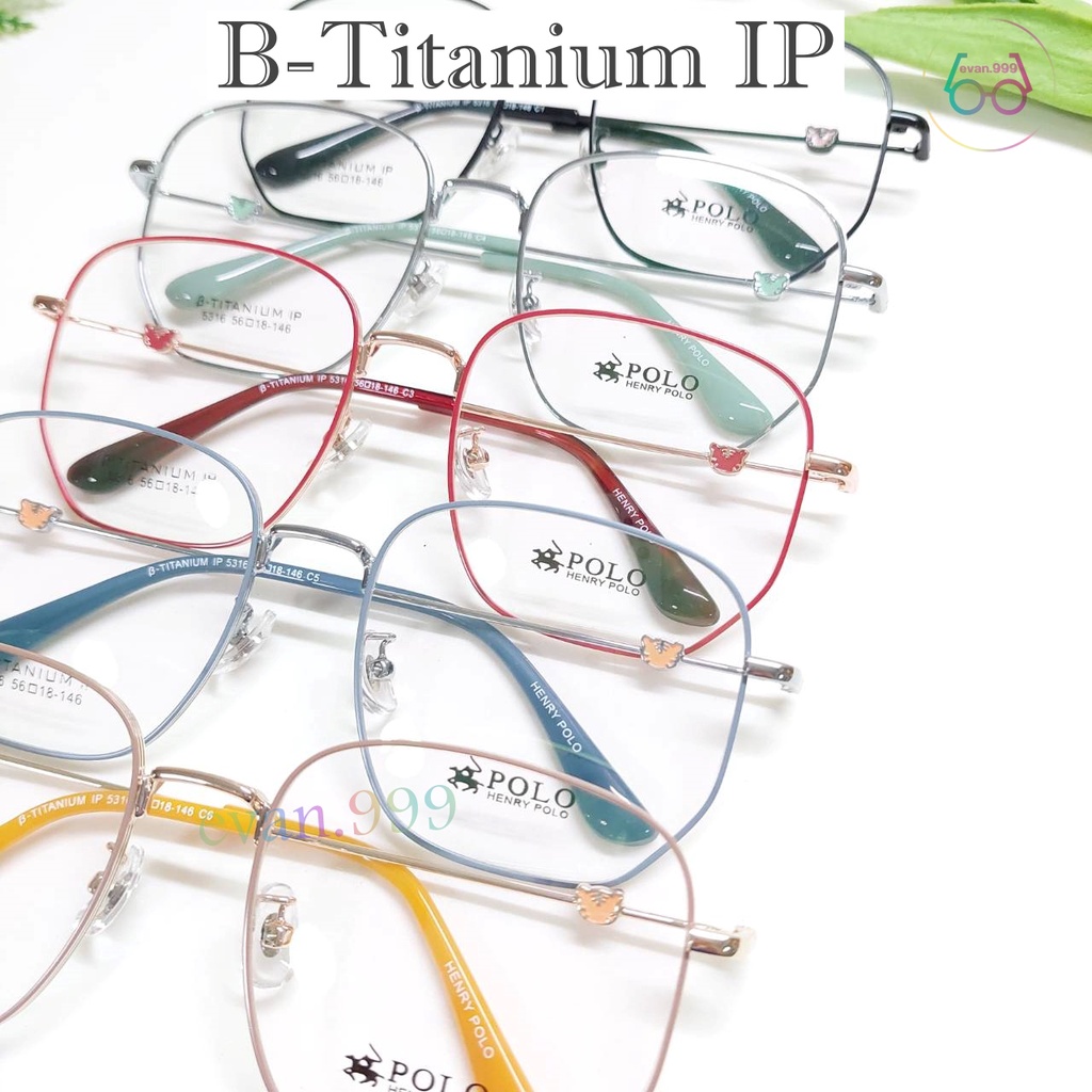 henry-polo-รุ่น-5316-กรอบแว่นตาไทเทเนี่ยม-ทนทาน-สั่งตัดเลนส์ได้-titanium