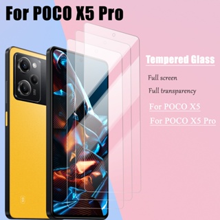 กระจกนิรภัยกันรอยหน้าจอ กันกระแทก สําหรับ Xiaomi Poco x5 pro Xiaomi Poco X4 X3 pro x5 pro 3 ชิ้น