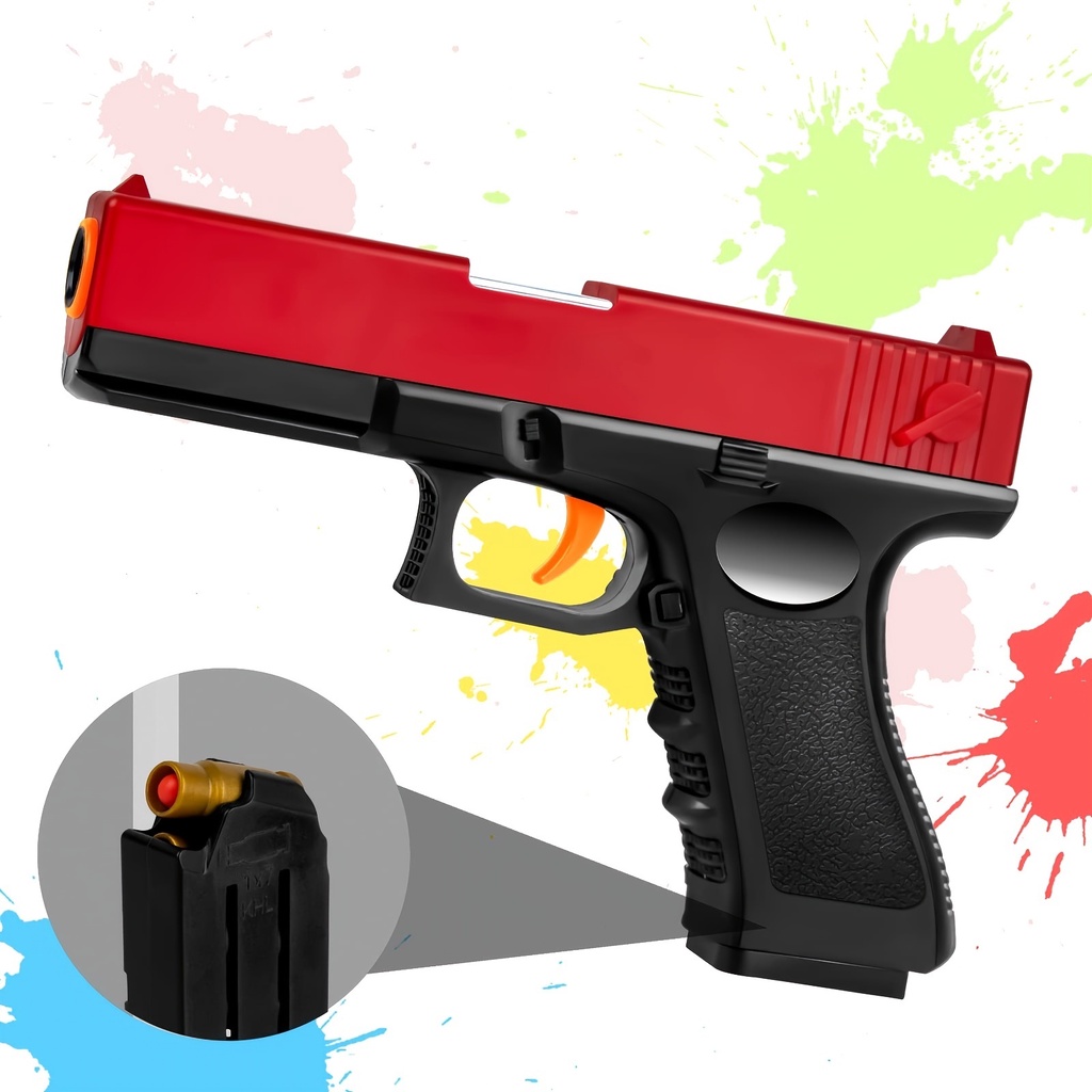 toy-gun-with-cartridge-case-and-pull-back-action-toy-foam-shock-wave-childrens-educational-toy-model