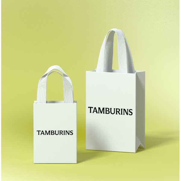 พร้อมส่ง-tamburins-กระเป๋าช้อปปิ้ง-ขนาดเล็ก-ขนาดกลาง