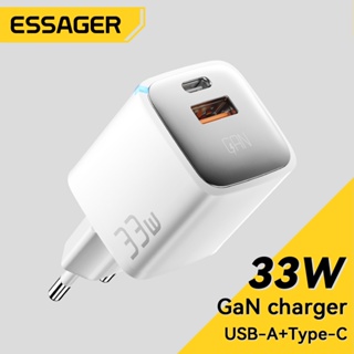 Essager 33W GaN USB C ที่ชาร์จ PD ชาร์จเร็ว สําหรับ iP 14 13 Max Pro iPd