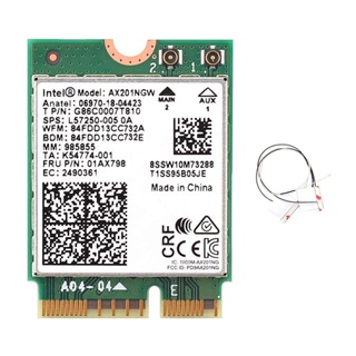 Intel AX201 Wi-Fi 6 Dual-Band M.2 CNVio2 2230 Network Card (w/ internal Antenna)