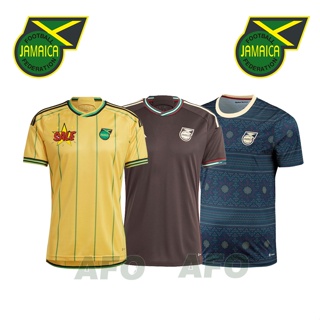 เสื้อกีฬาแขนสั้น ลายทีมชาติฟุตบอล Jamaica Jersey 2022 23 ชุดเหย้า คุณภาพสูง สําหรับผู้ชาย