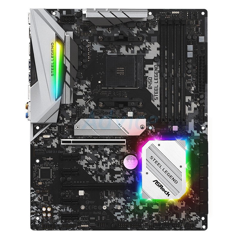 asrock-mainboard-เมนบอร์ด-am4-b450-steel-legend