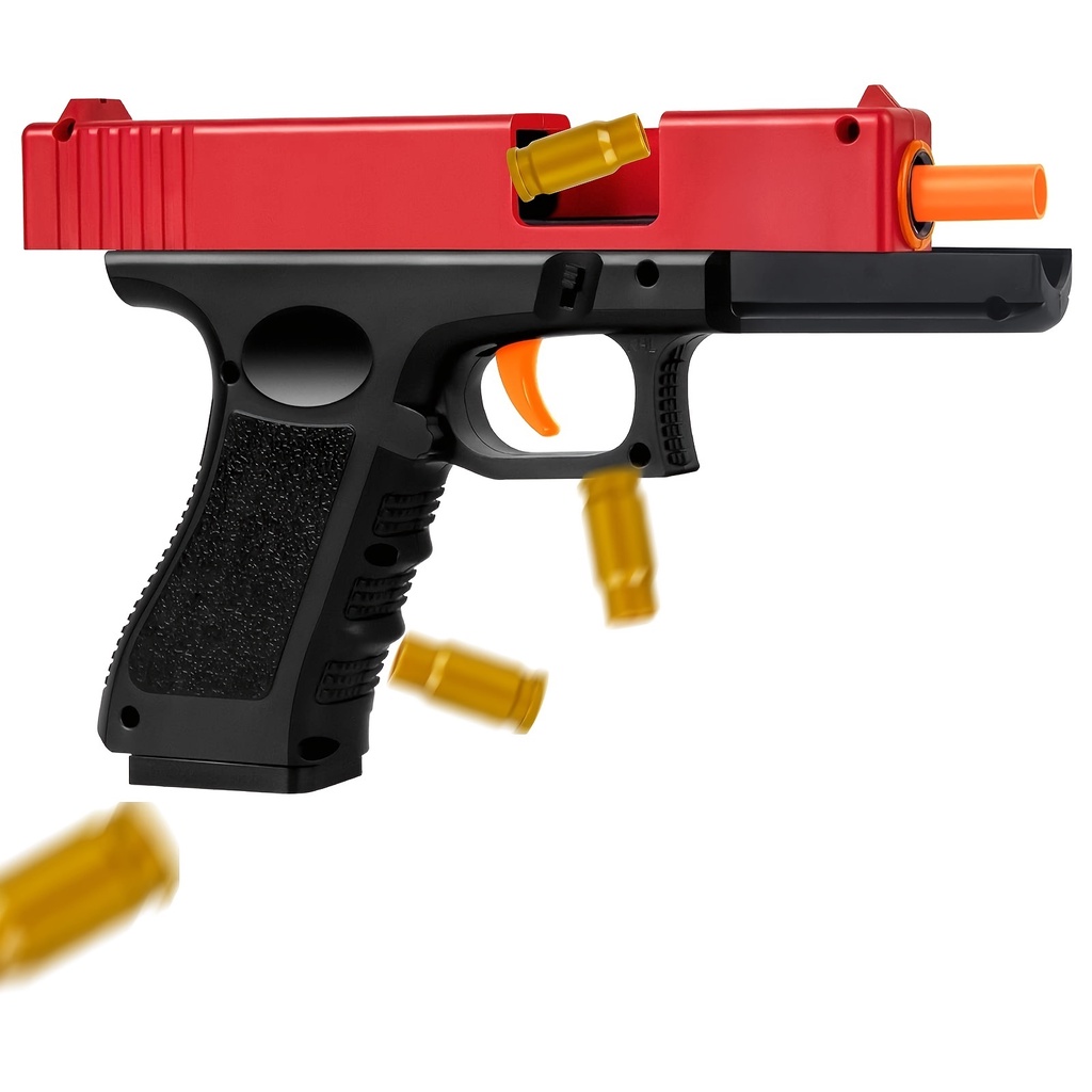 toy-gun-with-cartridge-case-and-pull-back-action-toy-foam-shock-wave-childrens-educational-toy-model