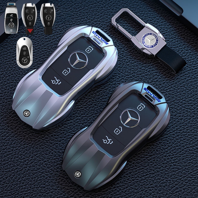 ภาพหน้าปกสินค้าเบนซ์กุญแจ Case C-Class E-Class S-Class W205 C63 E63 E200L E300L C260L A200L GLC ชายและหญิงกระเป๋า Buckle GLA สำหรับ Mercedes Benz ทุกรุ่น