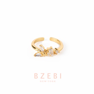 BZEBI แหวน แฟชั่น ผีเสื้อ ผู้หญิง เครื่องประดับ ไม่ลอกไม่ดํา สามารถปรับได้ เข้ากับทุกการแต่งกาย สไตล์เกาหลี สําหรับผู้หญิง 1130r