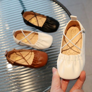 พร้อมส่ง รองเท้านักเรียนแฟชั่น แบบนิ่ม ใส่สบาย สไตล์อังกฤษ สําหรับเด็ก