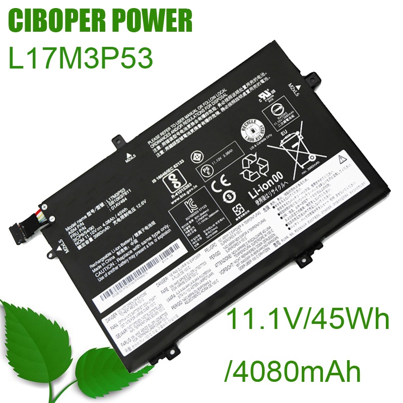 CP ของแท้แบตเตอรี่แล็ปท็อป L17M3P53/L17L3P52 11.1V/45WH 17M3P54 ...
