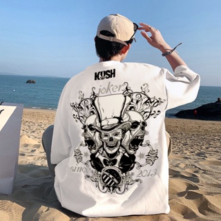 S-5XL KUSH Devil Angel T Shirt Design พิมพ์เสื้อผ้าขนาดบวก Men T Shirt