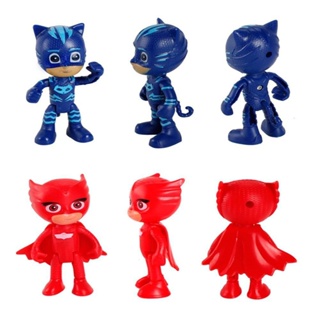 ✾✎โมเดลฟิกเกอร์ Pj Masks Car Catboy Owlette Gekko น่ารัก ขนาด 4.5 ซม. ของเล่นสําหรับเด็ก