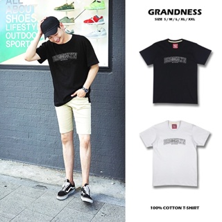 Grandness เสื้อยืดลายกราฟิก รุ่น GN201-02 ( สีดำ/สีขาว )_01