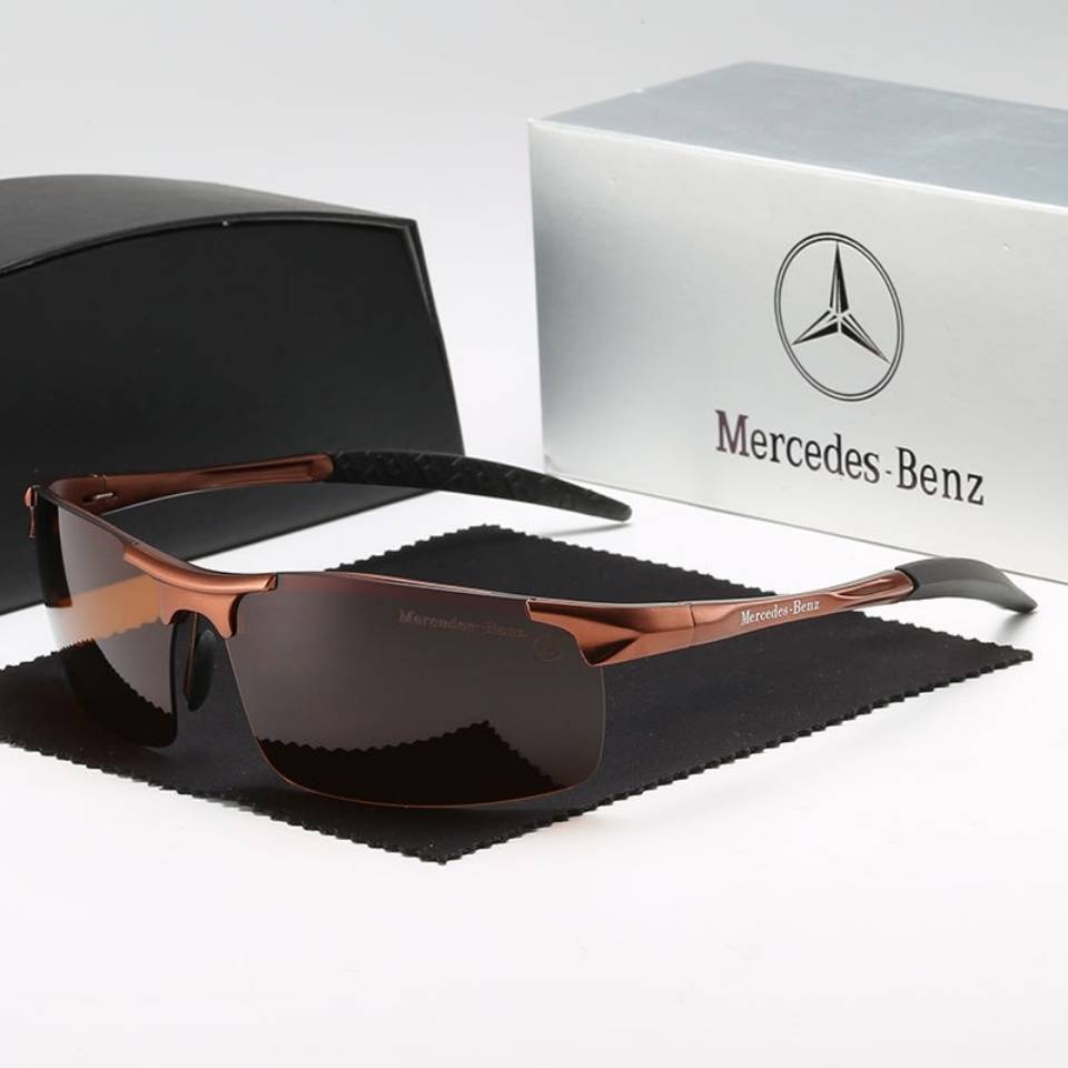 แว่นขี่มอเตอร์ไซค์-แว่นกันแดดใหม่ของ-mercedes-benz-เลนส์โพลาไรซ์อลูมิเนียมแมกนีเซียมคุณภาพสูงสำหรับผู้ชายแว่นกันแดดผ