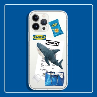 เคสโทรศัพท์มือถือ TPU แบบใส กันกระแทก ลายฉลาก IKEA แฟชั่นสร้างสรรค์ สําหรับ เคสไอโฟน Case IPhone 12 mini 14 Pro 11 Pro X XS Max Xr 6s 7 8 Plus เคสโทรศัพท์