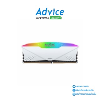 APACER  RAM แรม DDR4(3200) 8GB NOX RGB WHITE (AH4U08G32C28YNWAA-1)