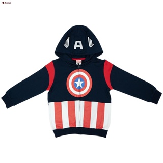 สินค้าเฉพาะจุด⊙✤Marvel boy Jacket Captain America - เสื้อแจ็คเก็ตเด็ก กัปตันอเมริกา สินค้าลิขสิทธ์แท้100% characters stu