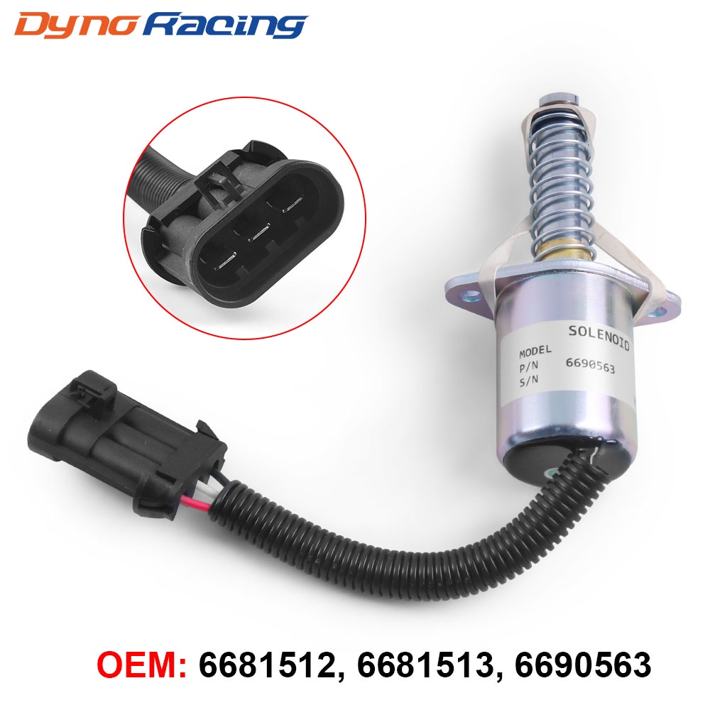 ปิดเครื่องโซลินอยด์ 6681512 6681513 6690563 12V หยุด Solenoid Fit ...