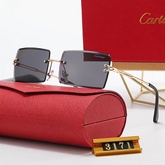 Cartier 2023 ใหม่ แว่นตากันแดด แบรนด์หรู สําหรับผู้ชาย ผู้หญิง 3171
