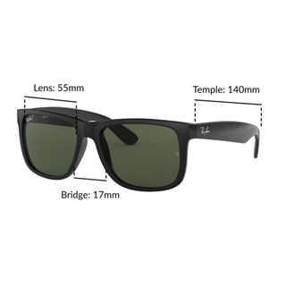 ภาพขนาดย่อของภาพหน้าปกสินค้าRay-Ban Justin - RB4165F 601/71 size 55 -sunglasses จากร้าน rayban.th บน Shopee