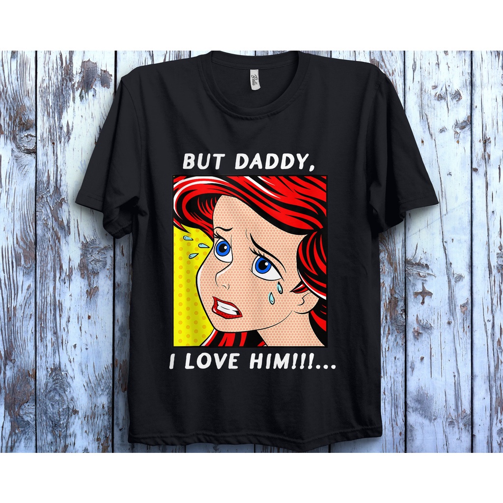 เสื้อยืดแขนสั้นcartoon-the-little-mermaid-graphic-cotton-o-neck-t-shirt-for-mens-5xl