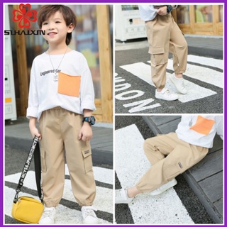 กางเกงเด็ก สไตล์เกาหลี กางเกงเด็กชาย (1-7 ขวบ) เอวยางยืดอย่างดี ใส่สบาย กางเกงแฟชั่นผู้ชาย จัดส่งไว