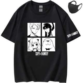 Unisex Spy x Family Anya TShirt สำหรับเด็กคอสเพลย์แขนสั้นเสื้อ yor forger Anime Spy Family TEE เสื้อ Twilight