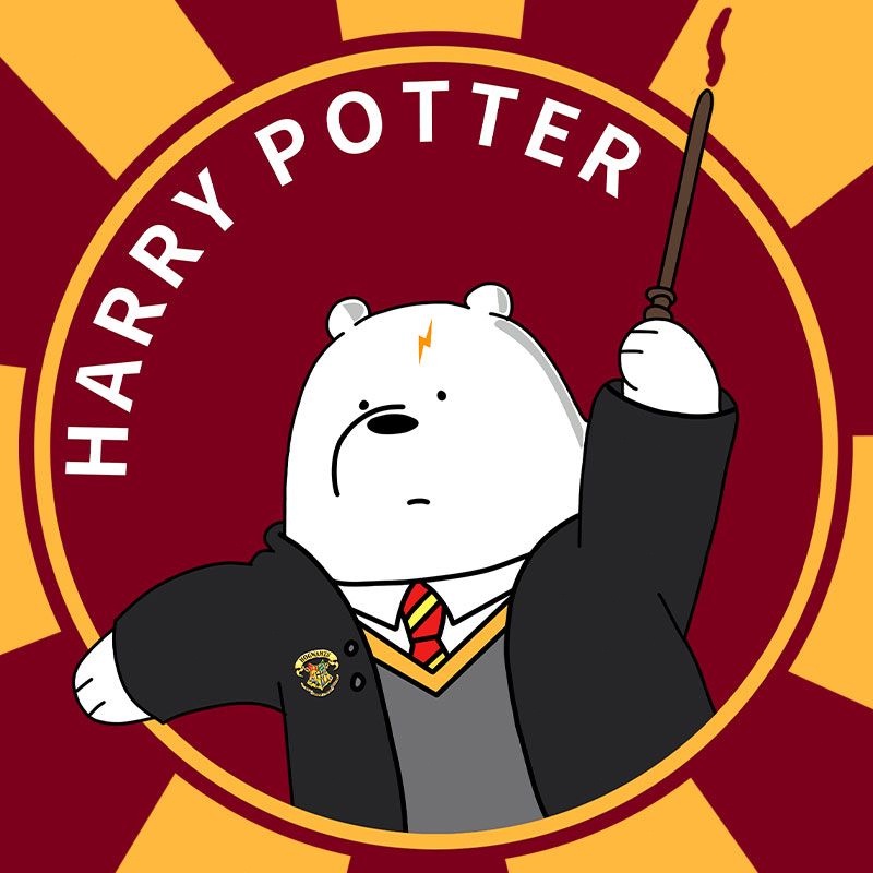 maitie-x-harry-potter-ชื่อร่วม-we-bare-bears-เสื้อยืดแขนสั้นดีไซน์เสื้อยืดผ้าฝ้ายแขนสั้น