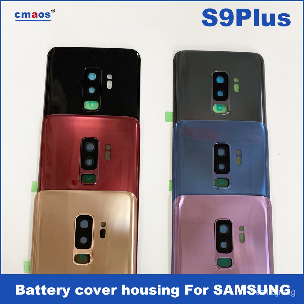 ใหม่ฝาหลังแบตเตอรี่สำหรับ-samsung-galaxy-s9-plus-g965-g965f-ฝาหลังแบตเตอรี่กระจกประตูหลังพร้อมกล้อง