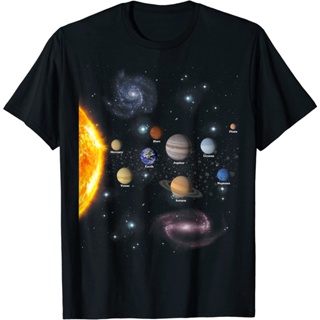 เสื้อยืดระบบสุริยะ-ชายหญิง Stem KIDS realistic Space T-Shirt