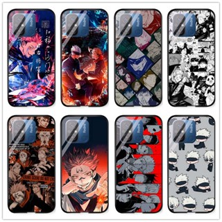 เคสโทรศัพท์มือถือกระจกนิรภัย แบบแข็ง กันกระแทก ลายการ์ตูนอนิเมะ Jujutsu Kaisen Yuji Itadori Gojo Satoru สําหรับ Redmi 12c Redmi 11A DIY