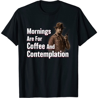 Netflix Stranger things HOPPER Coffee and contemplation T-Shirt