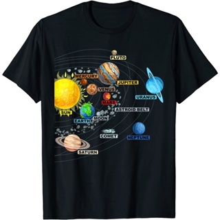 ระบบสุริยะ planets-Astronomy Space Science - Girls Boys T-Shirt