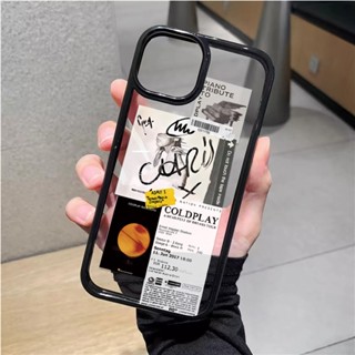 เคสโทรศัพท์มือถืออะคริลิคใส แบบแข็ง ลายฉลากแฟชั่น สําหรับ iphone 14promax 11 13 12 7Plus 8 X XS Max