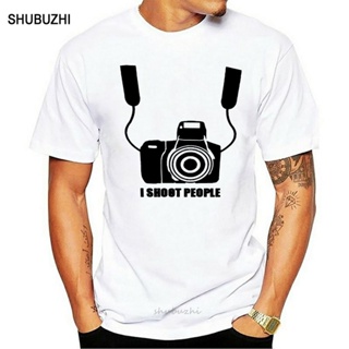 เสื้อยืดคอกลม เสื้อยืดครอป แขนสั้น พิมพ์ลาย I Shoot People สําหรับผู้ชาย และผู้ใหญ่ เหมาะกับการถ่ายภาพS-5XL