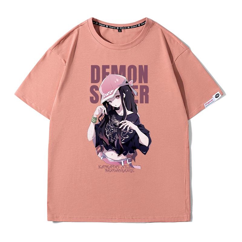 demon-slayer-เสื้อยืดการ์ตูนอะนิเมะเสื้อผ้าประตูเตา-nezuko-ญี่ปุ่นแขนคู่แขนสั้นเสื้อยืด