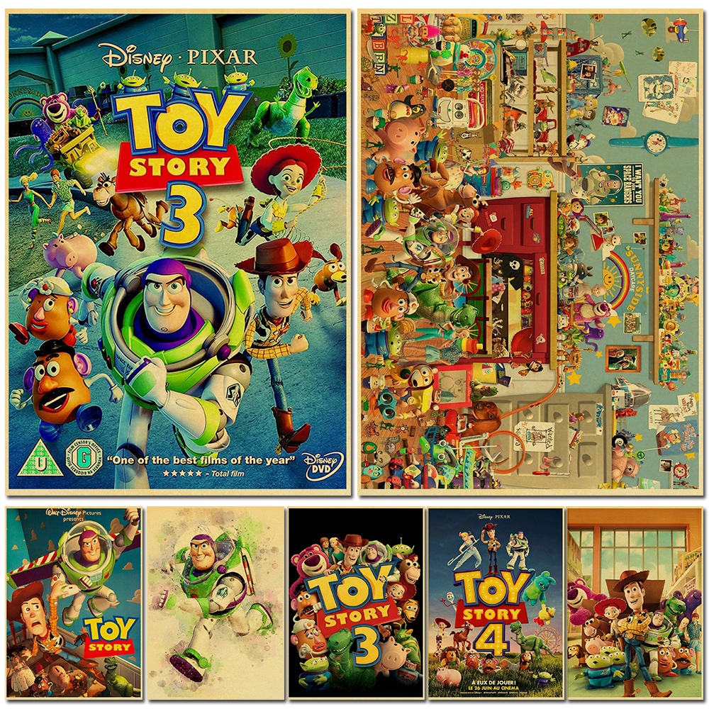 โปสเตอร์กระดาษ-ลายการ์ตูน-toy-story-สไตล์คลาสสิก-สําหรับตกแต่งผนังบ้าน-ห้องนอนเด็ก-ห้องนั่งเล่น