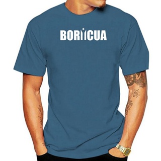 เสื้อแขนสั้น เสื้อยืดผ้าฝ้ายพรีเมี่ยม เสื้อยืด พิมพ์ลาย Boricua Puerto Rico Black Puerto สําหรับผู้ชาย